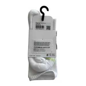 Lululemon Unisex Daily Essential Crew Socks Tennis Club White/Sour Grape Large thumbnail 6