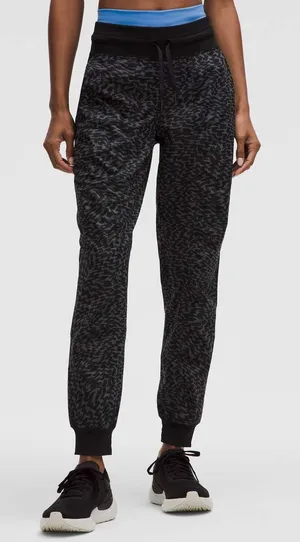 Lululemon Dance Studio Mid-Rise Jogger Full Length Leopard Warp Black Multi thumbnail 1
