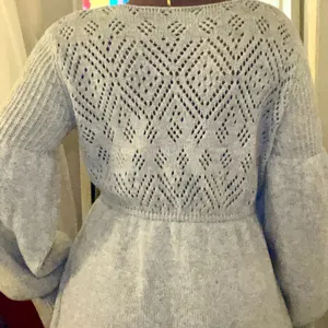 Elegant Gray Women's Sweater Dress Size M thumbnail 3