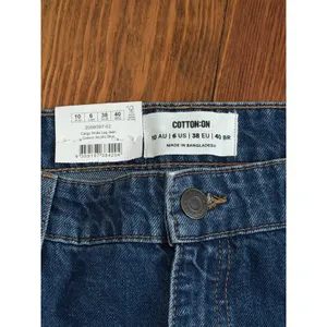 Cotton On Womens Cargo Wide Leg Jeans Nordic Blue High Rise Denim Size 6 NEW thumbnail 5
