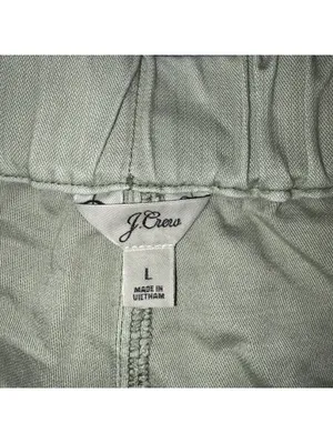 J.Crew $65 Women's L Olive Green Casual Comfort Stretch Summer Camp Shorts thumbnail 2
