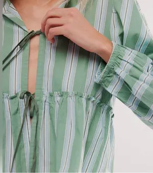 NEW Free People Brunch Babe Blouse Sz M thumbnail 3