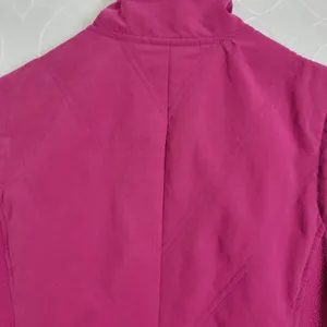 Columbia Womens Jacket Vest Sz S Pink Mock Neck Full Zip Fleece Paneled Lined thumbnail 5
