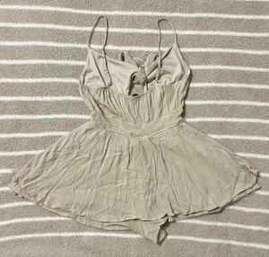 Cute Tan/Neutral Romper Tan thumbnail 2