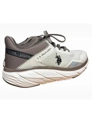 Women's U.S. Polo Assn. Sneakers White and Grey thumbnail 3