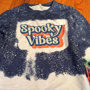 Bleached “Spooky Vibes” Tie thumbnail 2