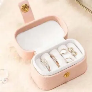 1pc Portable Jewelry Case only Small Box gift stocking stuffer Organizer Travel thumbnail 2
