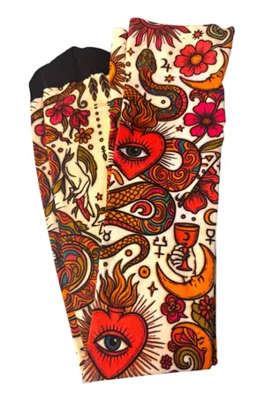 Neon Soul Studio Tarot Mystic Snake Thigh High Over the Knee Socks Sz OS NEW thumbnail 1