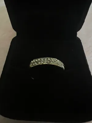 Women’s Gold Tone Embellished Ring Size 7 thumbnail 2