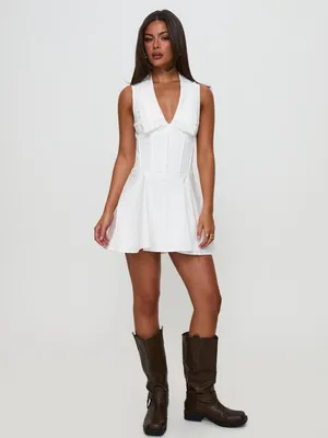Princess Polly White Mini Dress thumbnail 2