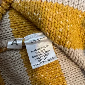 LOFT Women's Striped Double Breasted‎ Knit Cardigan Sweater Size S thumbnail 3