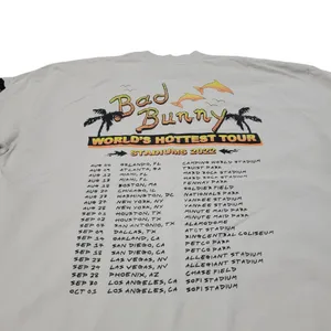 Bad Bunny Shirt Size XL Bad Bunny World's Hottest Tour 2022 Un Verano Sin Ti Tee Concert Tee Unisex thumbnail 7