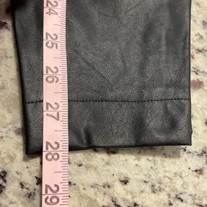 WE‎ WORE WHAT Moto Overalls Vegan Leather Black XS WWQ06 1 thumbnail 13
