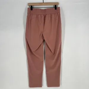 Stitch Star Ankle Pants Womens S Pink‎ Stretch High Rise Tapered Leg Athletic thumbnail 2