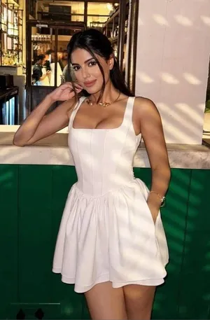 Zara dress mini corset inspired ruffled balloon bodycon summer cocktail wedding thumbnail 1