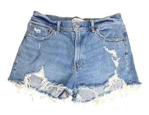 Abercrombie & Fitch Curve Love The Mom Short Mid Rise Size 30 10 thumbnail 1