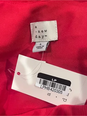 🌺A New Day Red Ruffle Maxi Dress Size Large 🌺 thumbnail 6