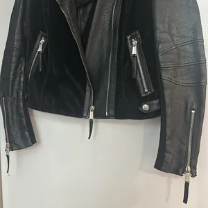 MOVING SALE BCBGeneration Faux Fur Leather Moto Jacket thumbnail 3