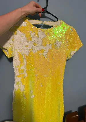 Revolve Neon Sequin mini Dress thumbnail 2