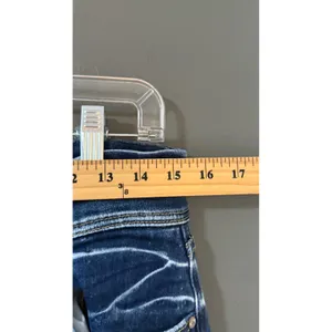 KanCan Women High Rise Skinny Jeans Medium Wash Frayed Fringe‎ Hem Size 30 thumbnail 6