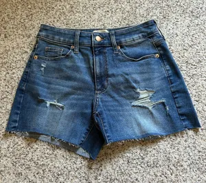 High Rise Jean Shorts  thumbnail 1