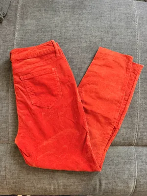 NWOT Cello Red Corduroy Button Fly Skinny Pants Size 11 Retro Fall thumbnail 3