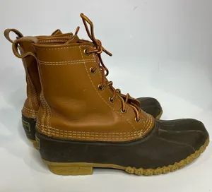 L.L. Bean “Bean Boots” tan brown‎ waterproof duck boots women’s size 9 thumbnail 1