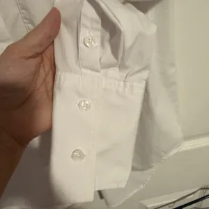Good American *The Good Shirt* Women's 0 XS White Oxford Oversized Preppy Loose thumbnail 10