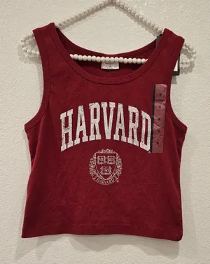 Harvard University Cropped Tank Top M NWT thumbnail 1