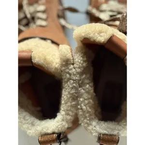 Coach Bootie Urban Hiker Shearling Suede Boot 6.5 Chestnut thumbnail 3
