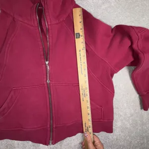 Lululemon Scuba Oversized Full Zip Hoodie Pomegranate m/L thumbnail 8