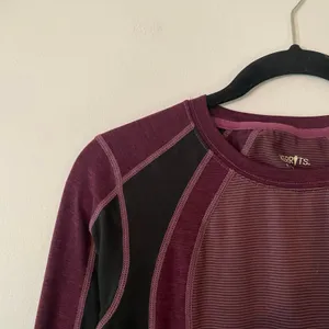 Kerrits Purple Long Sleeve Shirt Equestrian Layering Outdoors Women's size Small thumbnail 3