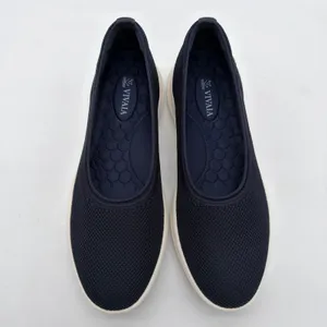 Vivaia Izabel Walker Pro Hybrid Comfort Support Knit Water RPT Flats Navy 8.5 thumbnail 8