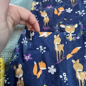 Zoe + Chloe Scrubs Uniform Medical Top Baby Deer Doe Blue Design Women’s XSmall thumbnail 6