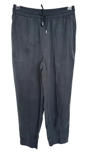 ATM Anthony Thomas Melillo Black Tencel Drawstring Elastic Waist Crop Pant Small thumbnail 1