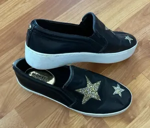 Michael‎ kors patent leather gold glitter stars thumbnail 1