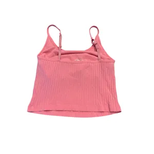 Old Navy Pink Cami Cropped Tank Size S Shelf Bra thumbnail 2