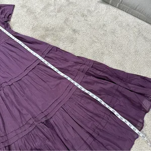 Bila77 Women’s Kelsey Maxi Dress Sleeveless Smocked Tiered V-Neck in Purple S thumbnail 13
