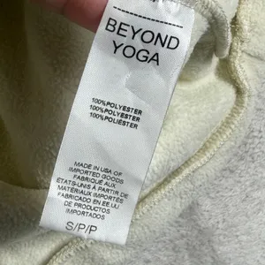 Beyond Yoga Womens Cream Fleece Quarter Zip Pullover Sweatshirt FP7818 Small USA thumbnail 6
