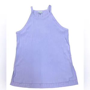 White Birch Lavender Ribbed High Neck Tank Size L thumbnail 9