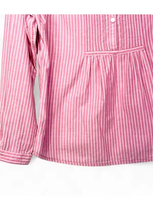 L.L. Bean Women’s Pin Tuck Pleated Long Sleeve Poplin Top Blouse Size S Regular thumbnail 6