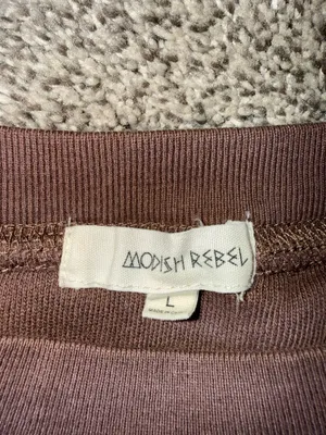 Modish Rebel Brown Horseshoe and Running Horse Graphic Crewneck Sweatshirt thumbnail 3