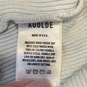 1060 | AGOLDE Minimalist Ribbed Racerback Scoop Neck Tank Top Mint Cream Women S thumbnail 6