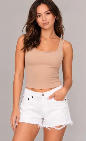 Abercrombie & Fitch ‘The Boyfriend Short’ Mid-Rise White Size 12 thumbnail 1