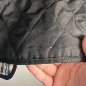BURBERRY London QUILTED JACKET WOMENS Small BLACK Button Nova Double Breast thumbnail 12