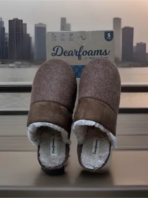 Dearfoams Cozy Comfort Women's Size S (7-8) Microsuede Moc Toe Scuff Slippers thumbnail 6