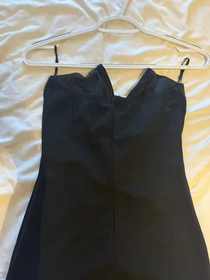 Strapless Black Mini Dress thumbnail 4