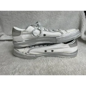 Vintage Havana Alive Glitter Lace Up Womens White Sneakers Size 38 (7-8) thumbnail 3