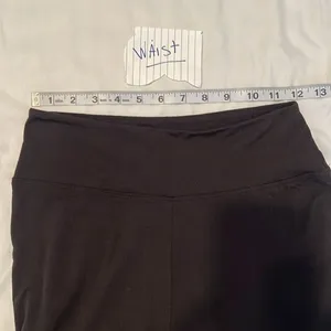 Satina size small black flare stretchy pants leggings EUC worn 3-4 times thumbnail 4