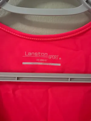 $104 Revolve X Lanston Sport neon-red Axel wrap tank top M thumbnail 5